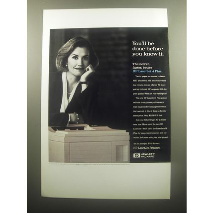 1994 Hewlett Packard HP LaserJet 4 Plus Printer Advertisement