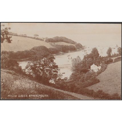 Mylor Creek, near Falmouth, Cornwall, 1912 - EA Bragg RP Postcard