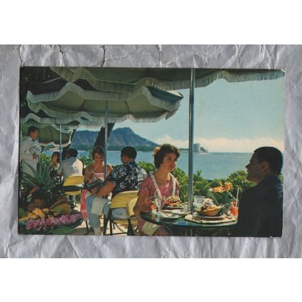 Coral Lanai Terrace, Halekulani Hotel, Waikiki - Postally Used - Honolulu 1971