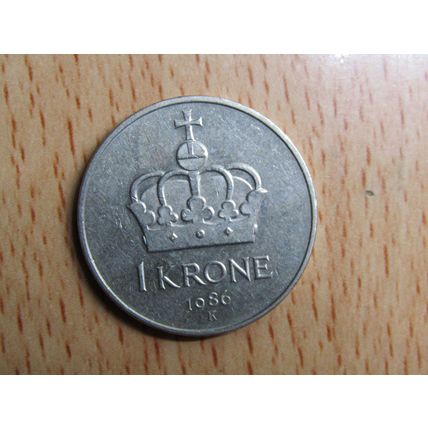 Norway 1986 1 Krone Coin