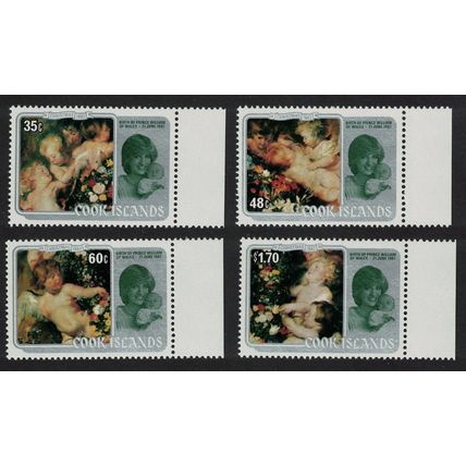 Cook Is. Rubens paintings Christmas 4v Margins 1982 MNH SG#856-859 Sc#687-690