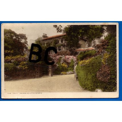 Postcard The Hall Havering Atte Bower Essex / London Nr Romford Bournebridge