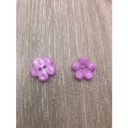 15mm Purple Baby and Children's Flower Buttons 2 Hole Acrylic Cardigans Knitting