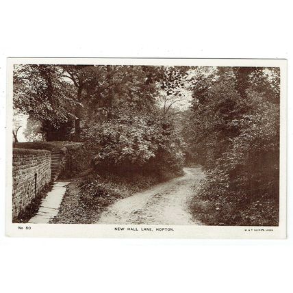 Norfolk postcard New Hall Lane Hopton