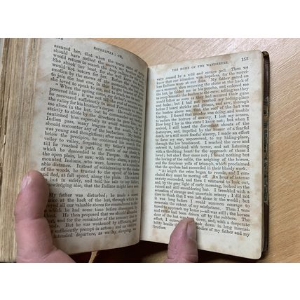 RARE* 1865 ANNE BOWMAN "ESPERANZA" FICTION SMALL LEATHER ANTIQUE BOOK (P3)