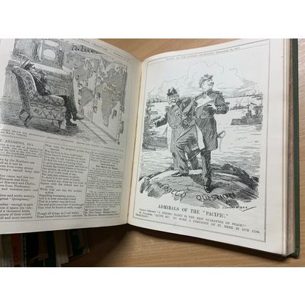 RARE* JULY-DEC 1911 PUNCH MAGAZINE BOUND VOLUME 141 ILLUSTRATED BOOK (P8)