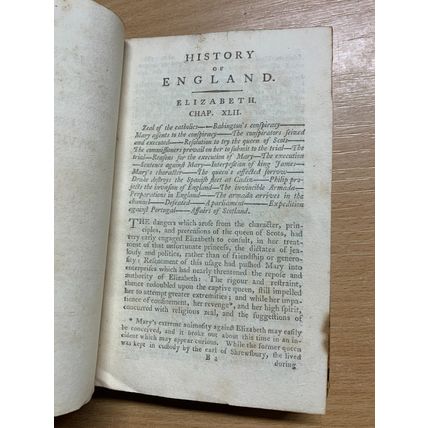 RARE* 1790 "HISTORY OF ENGLAND" T A LLOYD VOL 8 SMALL ANTIQUE BOOK (P3)
