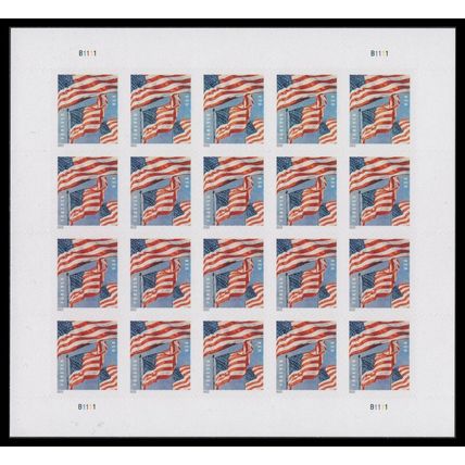 US Flags Full Sealed Pad of 100 Sheets (2000 Stamps) Scott 5339