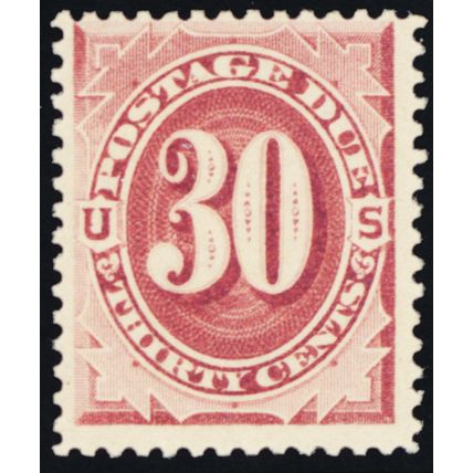 J27, Mint NH 30¢ RARE Postage Due Stamp - SCV $1700 - Stuart Katz