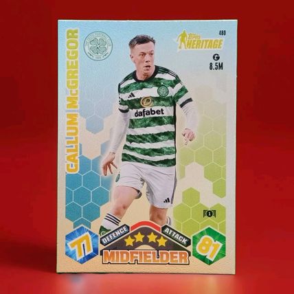 MATCH ATTAX 2023/24 #480 CALLUM MCGREGOR (CELTIC) HERITAGE CARD