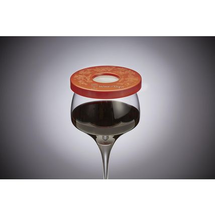 Wine-Tapa(R Tuscan Set of 6 Wine Glass Covers in Beautiful Earthy Colors to Prot