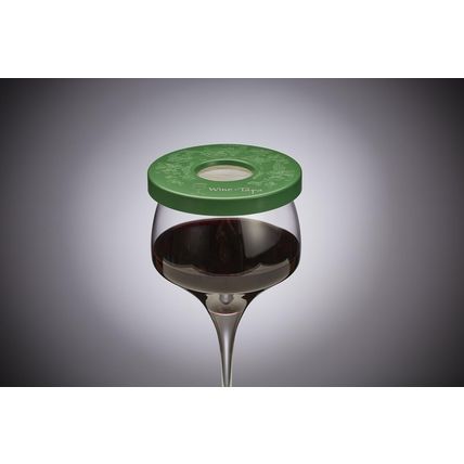 Wine-Tapa(R Tuscan Set of 6 Wine Glass Covers in Beautiful Earthy Colors to Prot