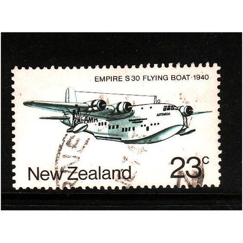 NEW ZEALAND 1974 SG 1053 23c S130 FLYING BOAT FINE USED #4