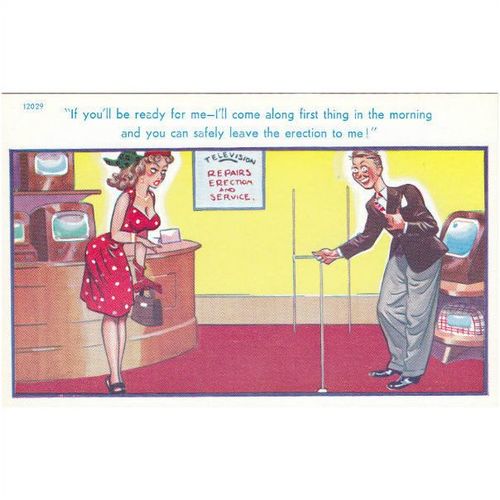 Unknown Artist "If you'll be ready for me " Comic Postcard (C1018)