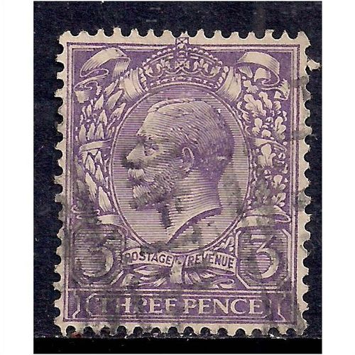 GB 1912 - 24 KGV 3d Violet Wmk 100 .(L68 )