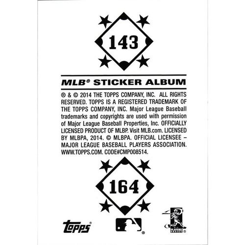 2014 Topps MLB Sticker Collection - #143 / 164 - Royals / Cardinals