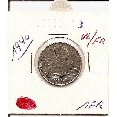 BELGIE 1 FRANK 1940 VL / FR