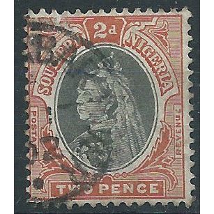 Southern Nigeria 1901 SG3 2d Black & Red-Brown Fine Used....