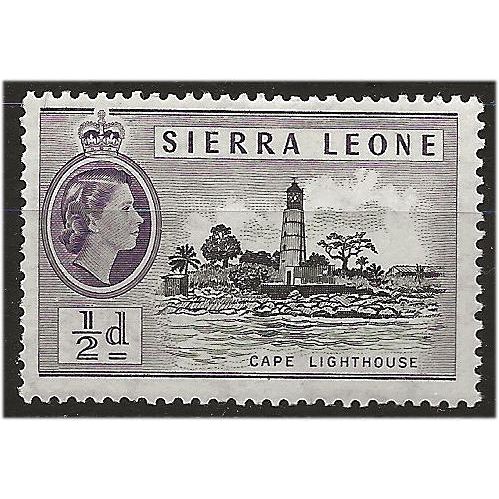 Sierra Leone 1956 SG210 1/2d Black & Deep Lilac Mounted Mint .. .