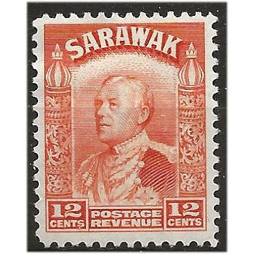 Sarawak 1941 SG114a 12c Orange Mounted Mint .