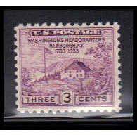 727 3c Washington's Hdqs Fine MNH O2532