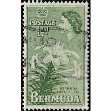 Bermuda, 1953-58 Easter Lilies, SG 137 (Scott #145), used