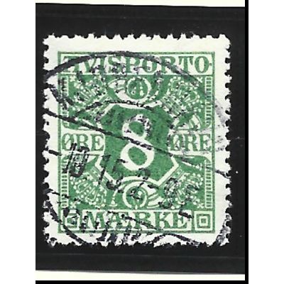 Denmark Stamp Scott #P14, Used
