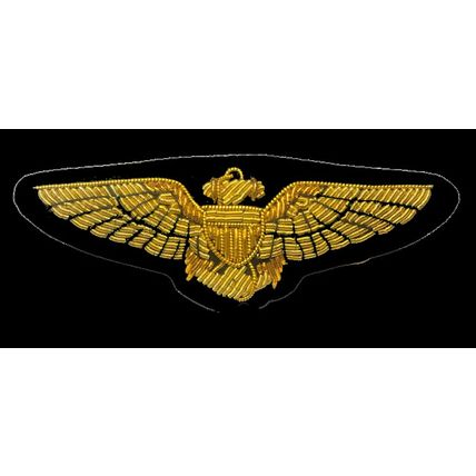 US NAVY AIR CORP PILOT GOLD BULLION WING - CURRENT - EXCELLENT QUALITY CP BRAND