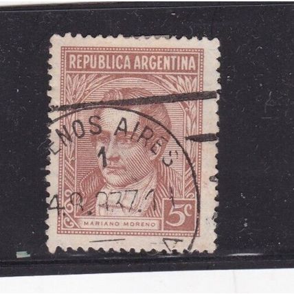 Argentina 1935 Mariano Marino 5c fine Used SG 103 VGC Buenos Aries cancel