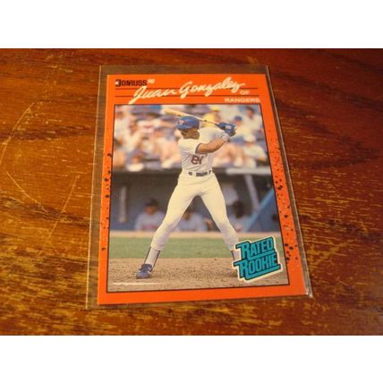 1990 Donruss, Reverse Negative Error, JUAN GONZALEZ, Rc, Rangers #33