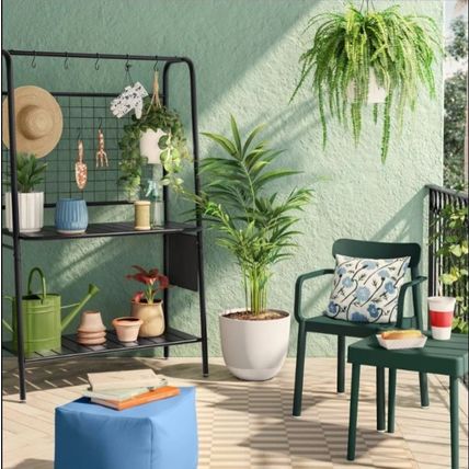Outdoor Potting Bench, A-Frame Metal (Black) - Room Essentials™