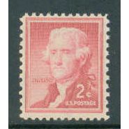 1033 2c Thomas Jefferson Fine MNH MA0126