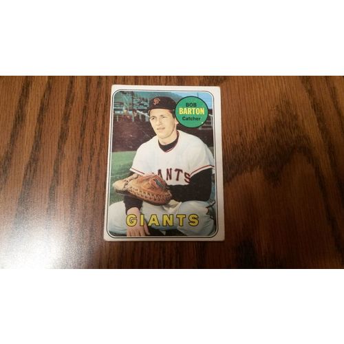 1969 Topps Card # 041 Bob Barton Good (2) San Francisco Giants