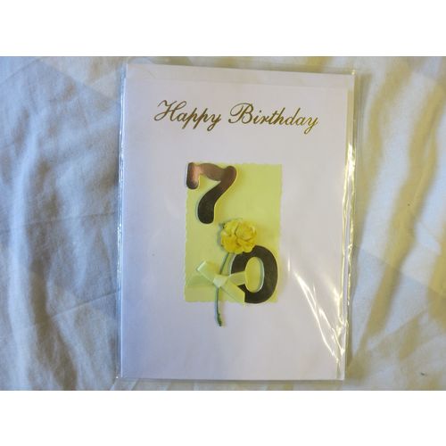 Happy 70th 70 Birthday Flower