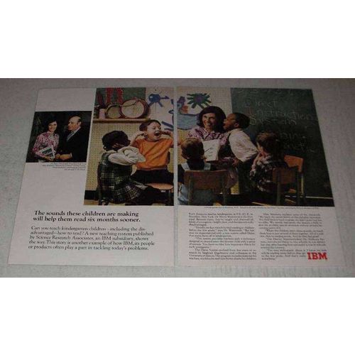 1970 IBM SRA Distar Teaching system Ad - The Sounds
