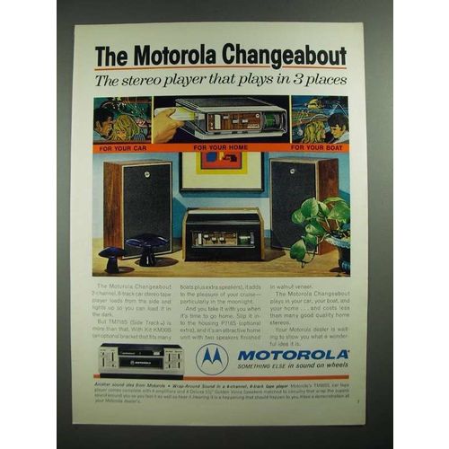 1971 Motorola Changeabout Car Stereo TM718S Ad