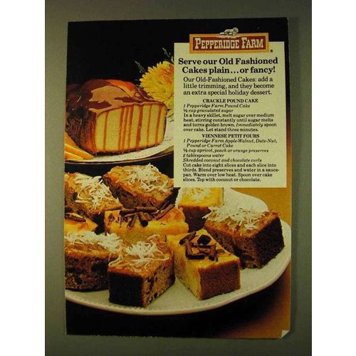 1979 Pepperidge Farm Cakes Ad - Crackle Pound Cake
