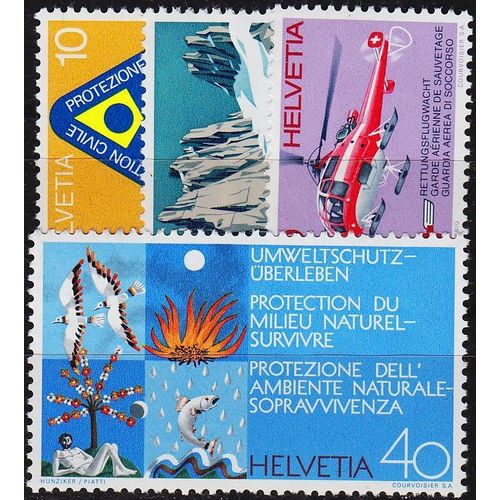 SCHWEIZ SWITZERLAND [1972] MiNr 0975-78 ( **/mnh )