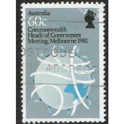Australia 1981 Commonwealth Heads of Govt Meeting 60c Black Blue & Sil SG832 GU
