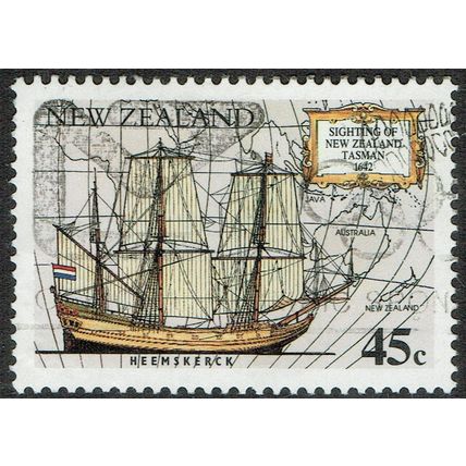 New Zealand 1992 Great Voyages of Discovery 45c Multicoloured SG1659 GU