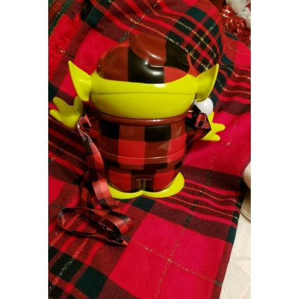 DISNEY TOY STORY LGM ALIEN SHAPED CHRISTMAS BUCKET~PURSE~CONTAINER W/ STRAP~NEW