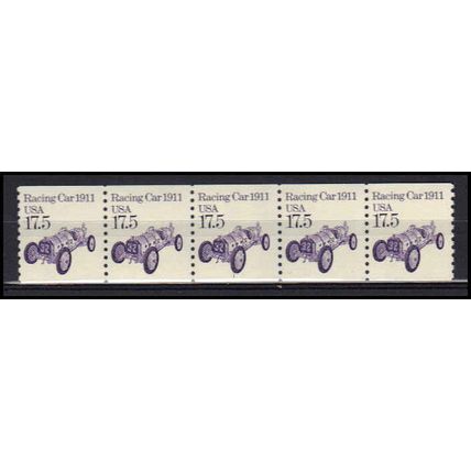 2262 17.5c Race Car Fine MNH Dry Gum PNC 1/5 X0971