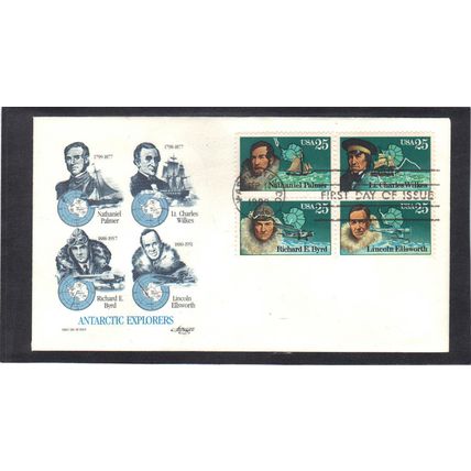 FDC Artmaster 2386-2389 25c Antarctic Explorers (Cachet-U/A) CV39956