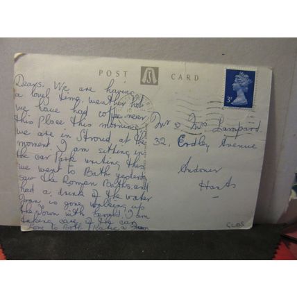 WAR MEMORIALMINCHINHAMPTON, GLOUCESTERSHIRE used postcard by Judegs 1973 pm =