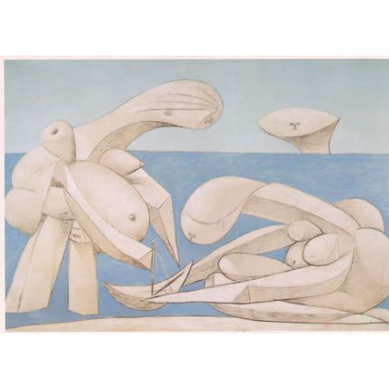 Pablo Picasso The Bathe Rare Painting Postcard