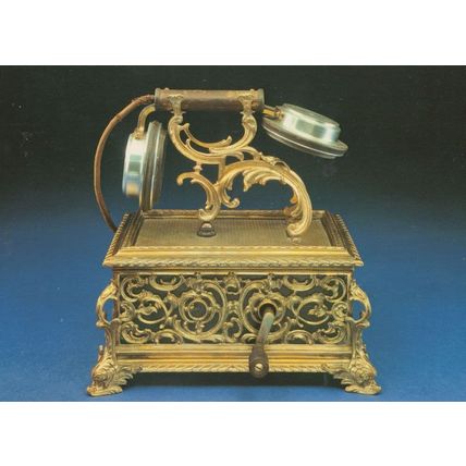 Luxus Fernsprechtischapparat Antique German Telephone Postcard