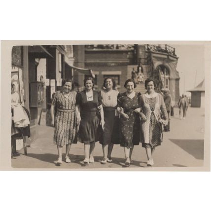 Grandmas Hen Party At Margate Kent Real Photo Postcard