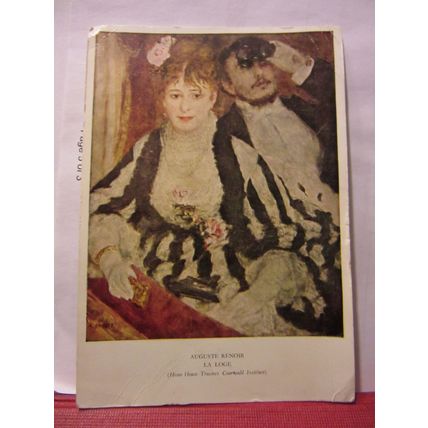 LA LOGE, Auguste Renoir used postcard 1961 pm art =