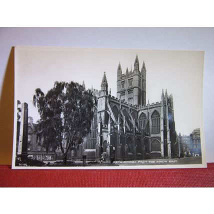 BATH ABBEY, BATH. SOMERSET unused vintage postcard RP by Harvey Barton =