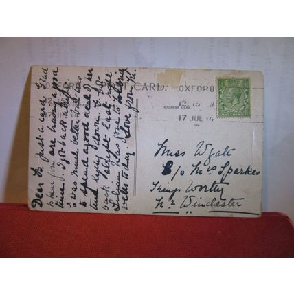 THORNABY, near STOCKTON-ON TEES, YORKSHIRE used antique postcard 1914 pm =